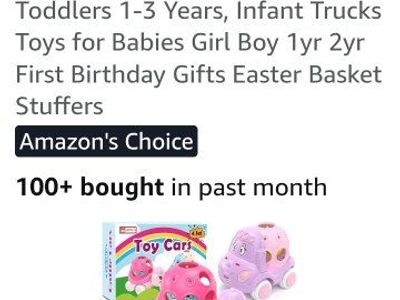 New in Box! Baby/Toddler Toy Push Cars