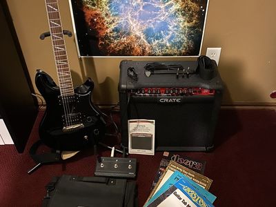 PRS Santana SE Electric Guitar plus Crate Amp