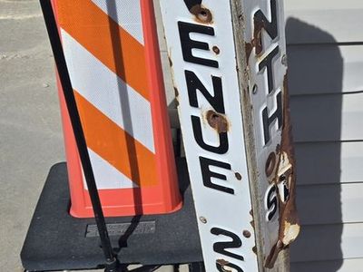 Vintage Street Corner Post Street Sign