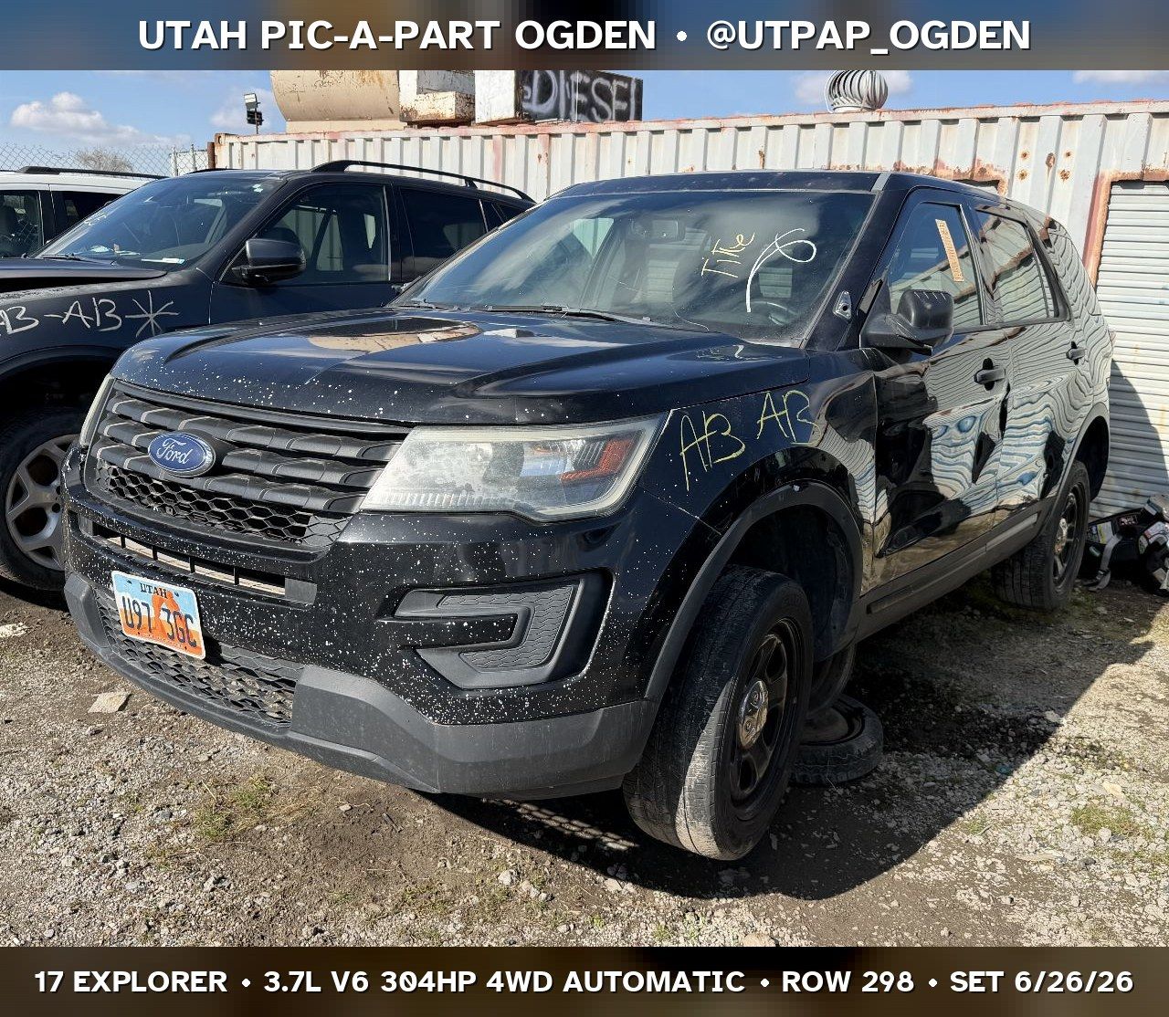 2017 Ford Explorer Parts - UTPAP Ogden