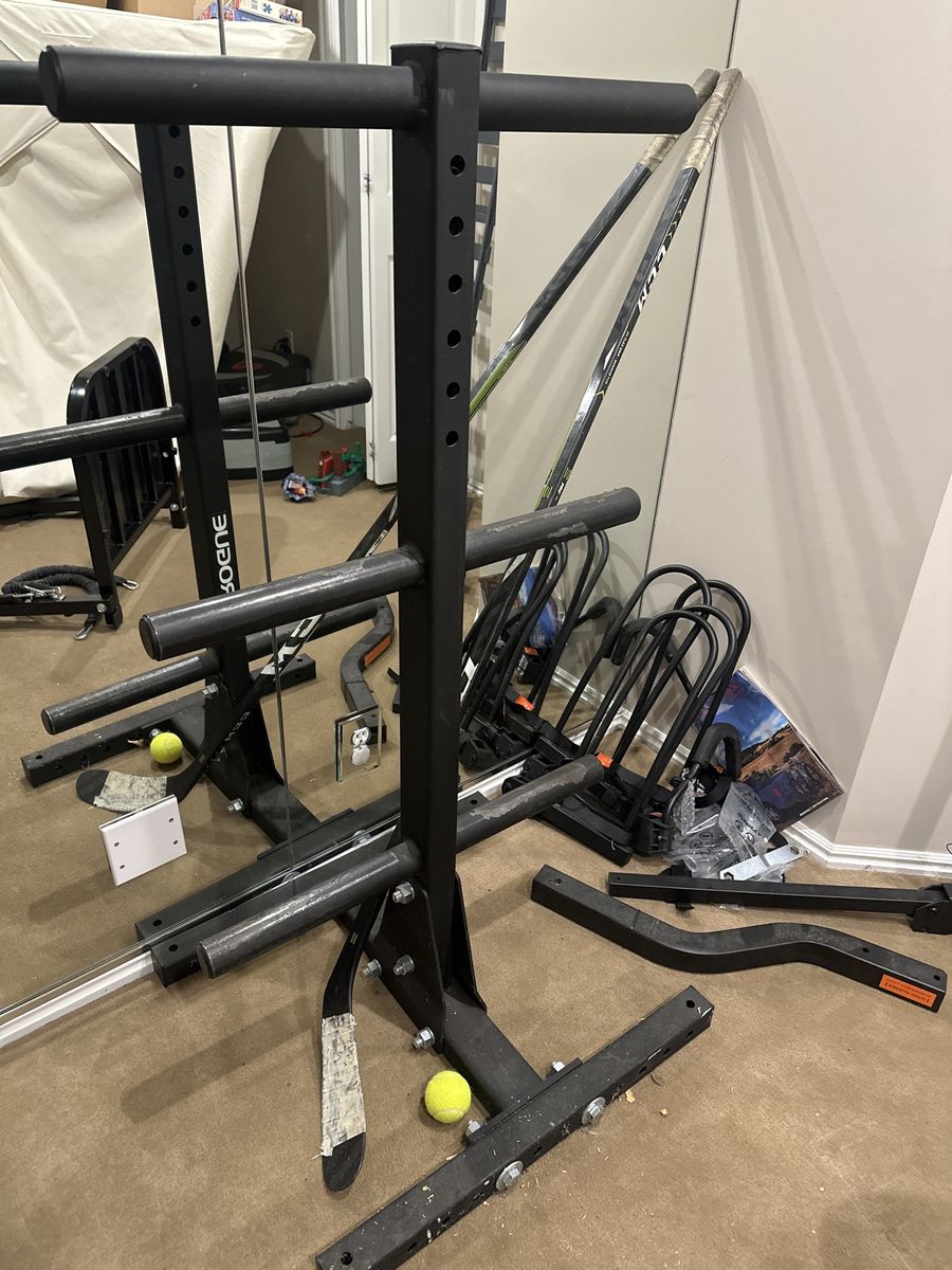 Rogue Weight Rack Plate & Barbell Storage Tree - Heavy Duty, Space-Saving Design