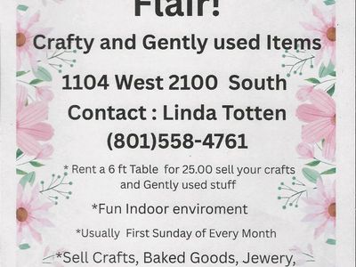 Craft Fair & Gently Used Items Sale - Homemade Crafts, Jewelry, Baked Goods, Home Decor