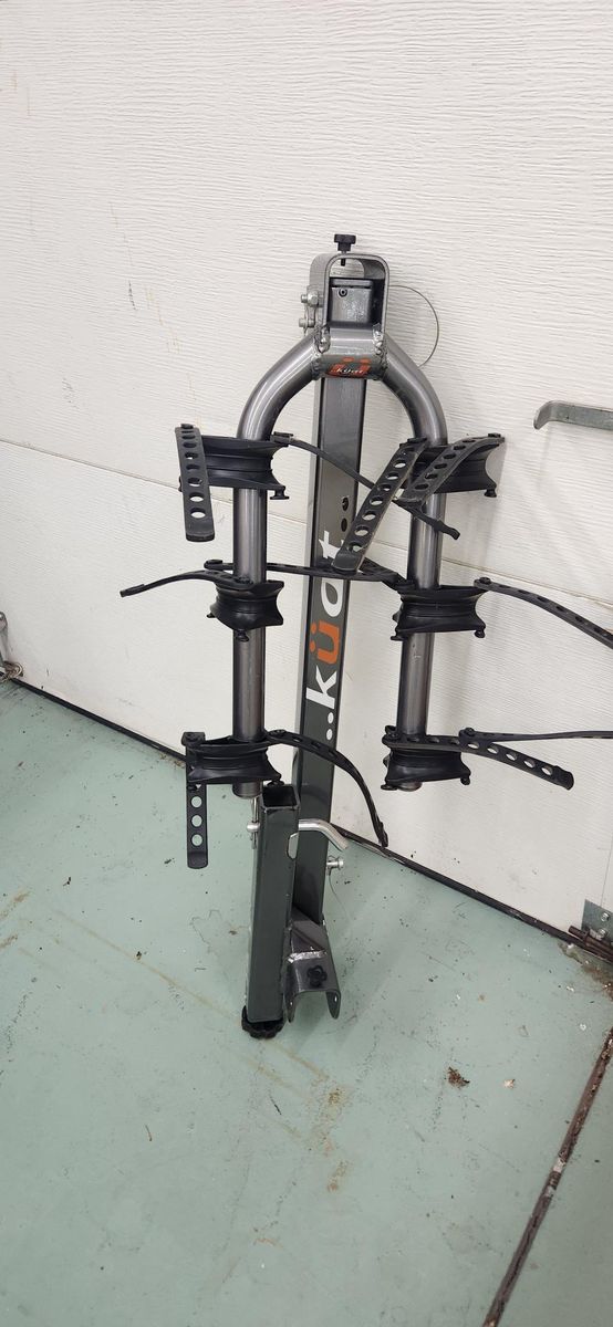 KUAT Beta,  2" Hitch-Mounted, 3-Bike Rack | Hanging-Style Durable Lightweight Aluminum