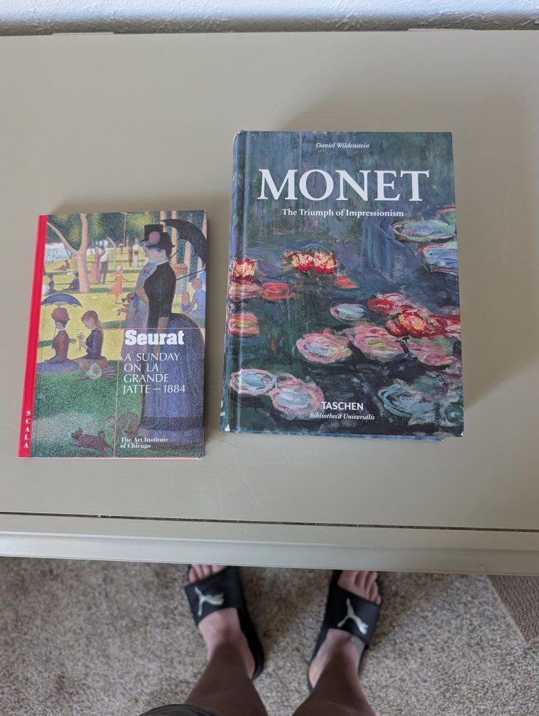 Monet the Triumph of Impressionism & Seurat pocket art fold out book