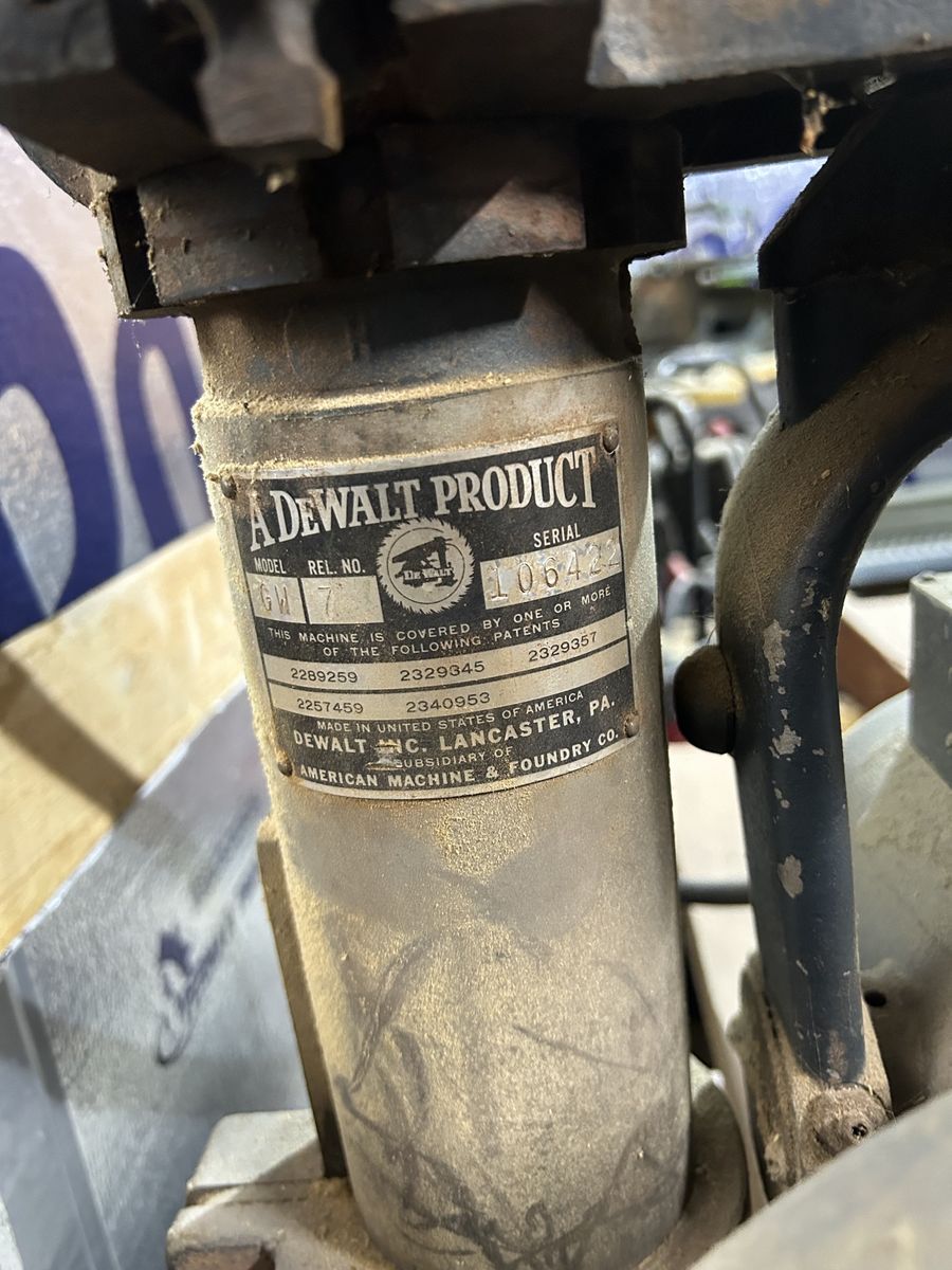 Antique Dewalt Saw