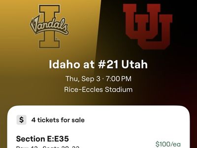 Utah Utes vs Idaho HOME OPENER