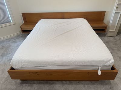 Queen Bedroom Set Mid Century Modern Wood