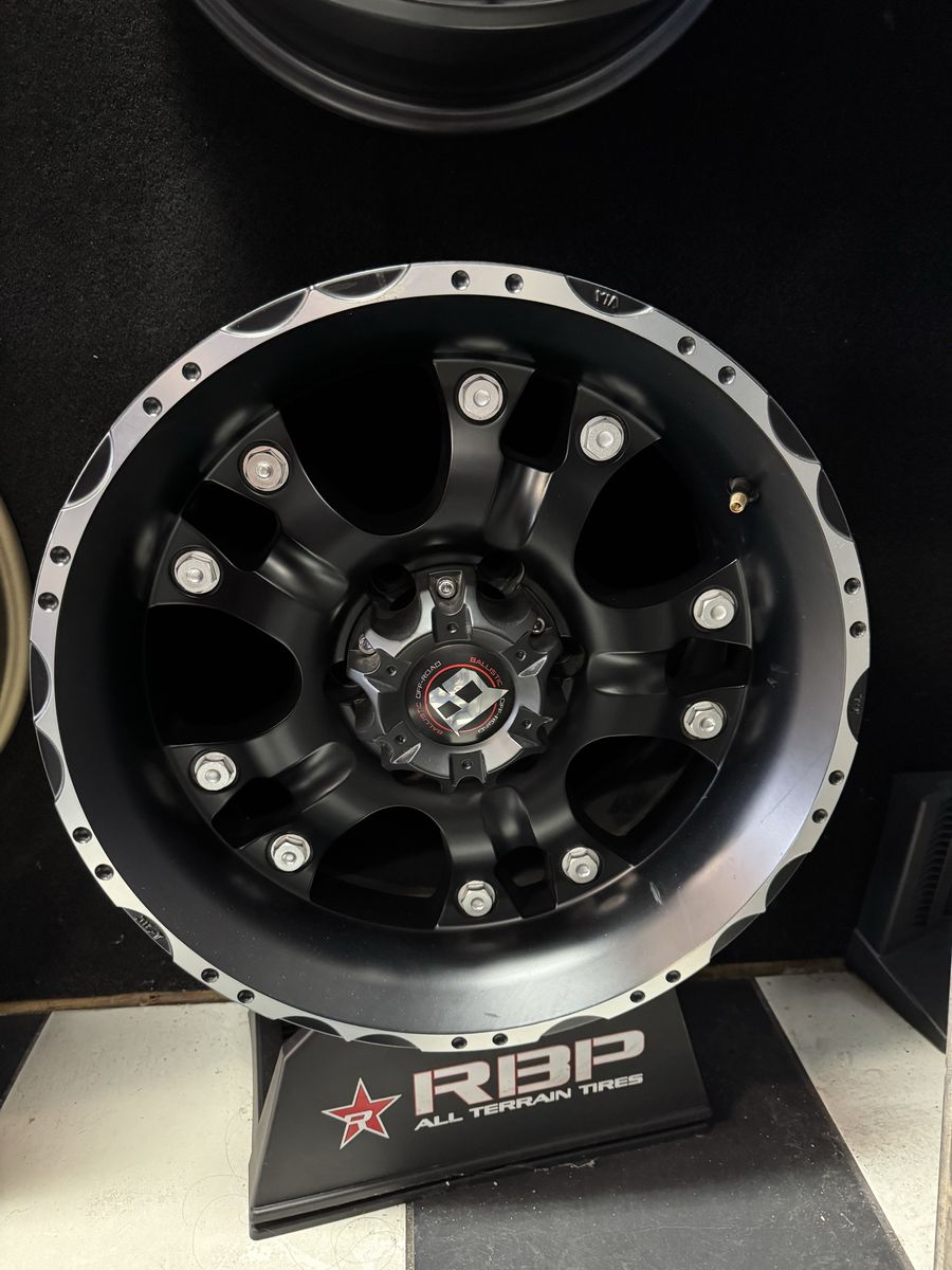Brand new Ballistic Black Wheels 17x9 6x139.7 lug Pattern Set of 4