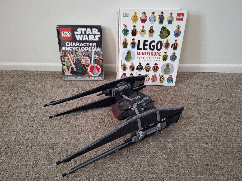 LEGO Star Wars Kylo Ren's and books.