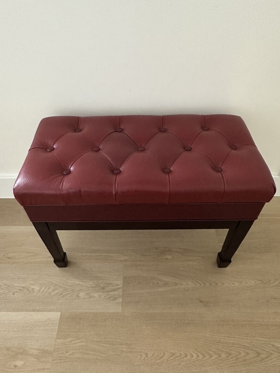 Adjustable Soft Cushioned Piano Bench With Storage