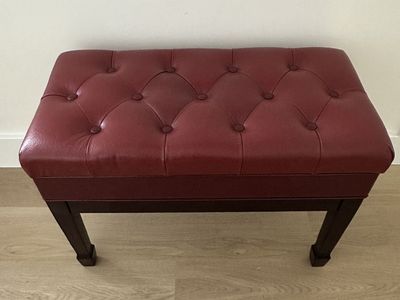 Adjustable Soft Cushioned Piano Bench With Storage