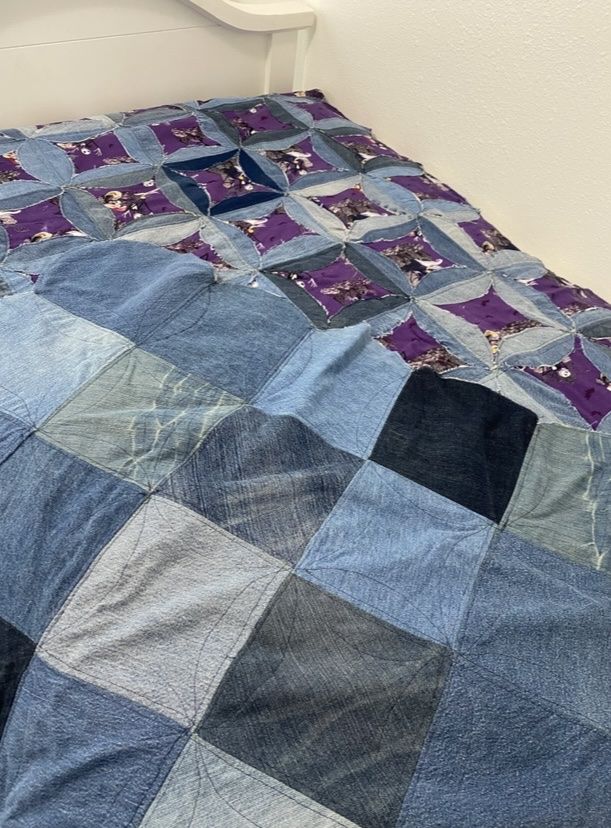 Beautiful Patch Work Reversible Quilt  Full Size