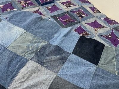 Beautiful Patch Work Reversible Quilt Full Size