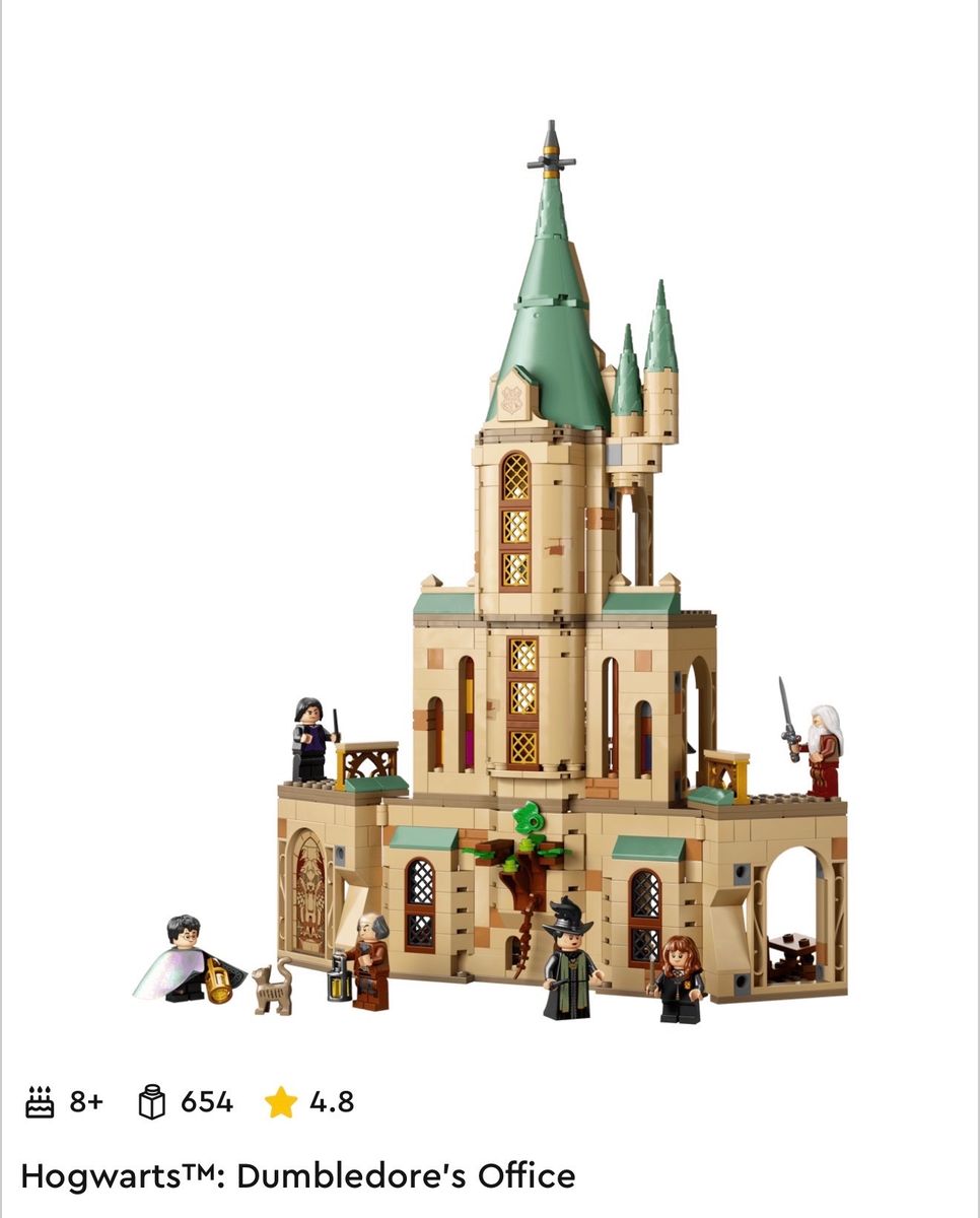 LEGO Harry Potter Hogwarts Dumbledore's Office 76402 Building Toy Set with Minifigures