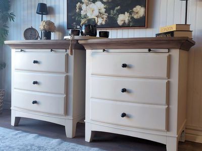 PENDING: Large Hidden Pull-Out Tray Nightstands