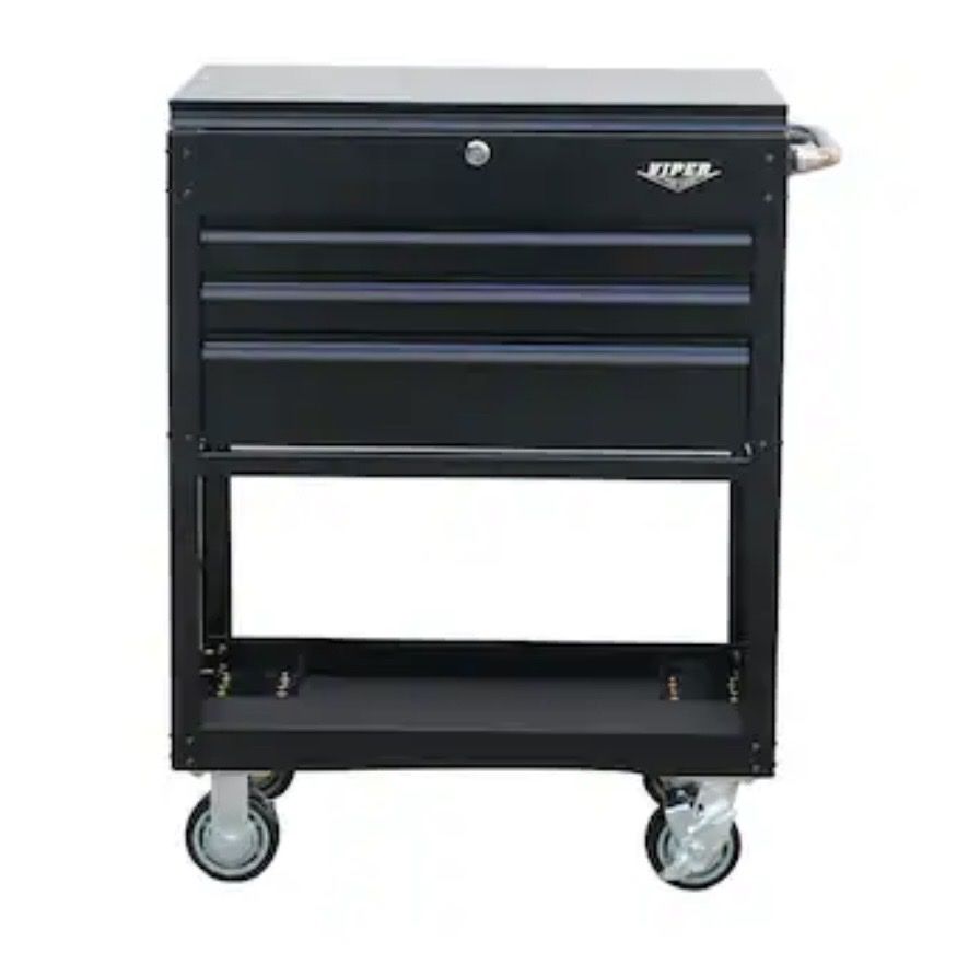 Viper Tool Storage V3103UCBL 3-Drawer Utility Cart w/ Casters & Lock, Black 30.7” W x 40.8” H Brand New In Box