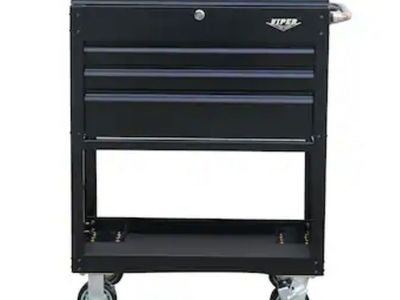 Viper Tool Storage V3103UCBL 3-Drawer Utility Cart w/ Casters & Lock, Black 30.7” W x 40.8” H Brand New In Box