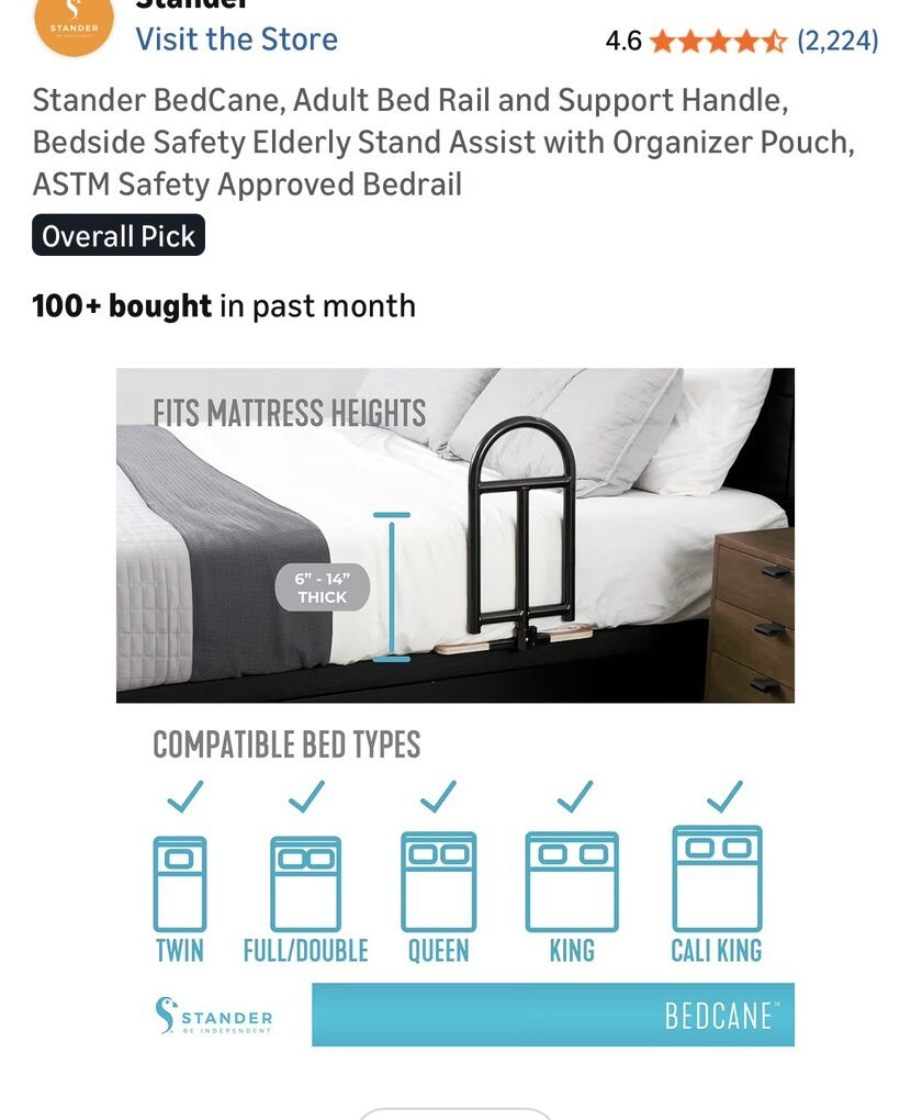 Heavy Duty Bed Cane- Assistance To Sit Up