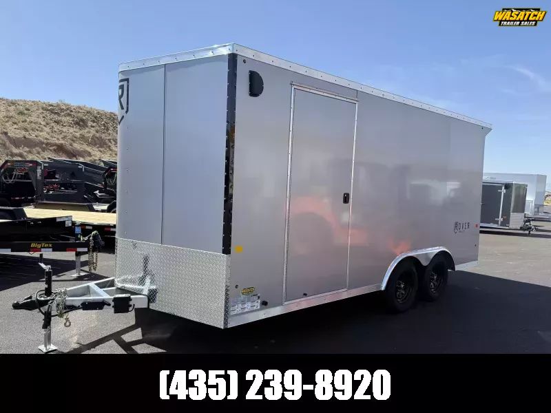 2025 Rover Trailers 8.5X16 Silver 7K UTV Car Haule