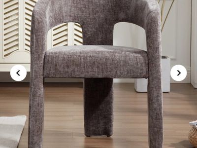 Charcoal Velvet Dining Chair Modern Upholstered Accent Chair #441
