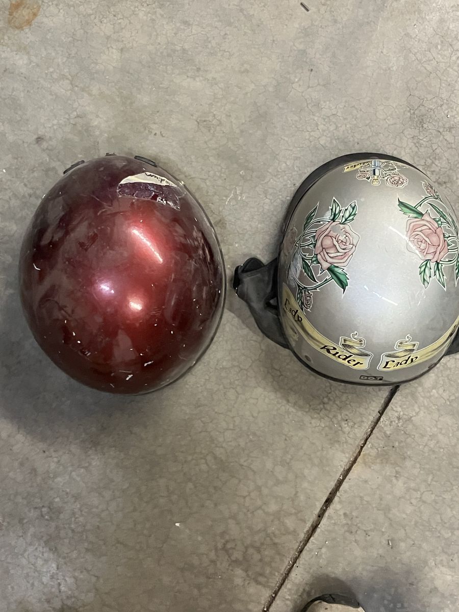 Motorcycle Helmets Half Shell Helmets Lot of Two