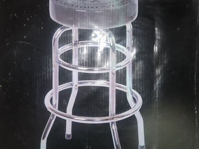 Harley-Davidson vinyl embossed Willie G SKULL 30" Bar Stool P/N HDL-12114 - BRAND NEW IN BOX - In Layton