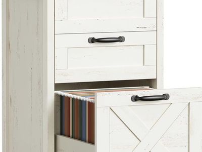 Farmhouse style filing drawer- New in box.. nightstand/side table
