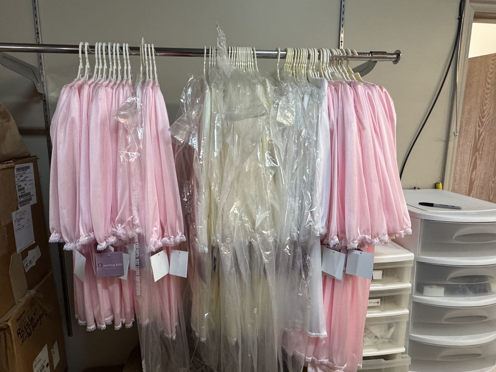 WAREHOUSE LIQUIDATION - CHILDRENS CRINOLINES, SLIPS, UNDER-TEES - MORE