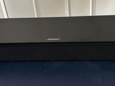 Bose TV Speaker Soundbar with Bluetooth, Compact and Clear Dialogue, Black