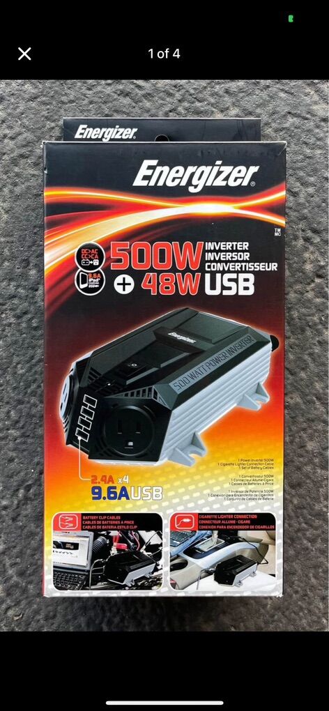 Energizer 500 -Watt Power Inverter