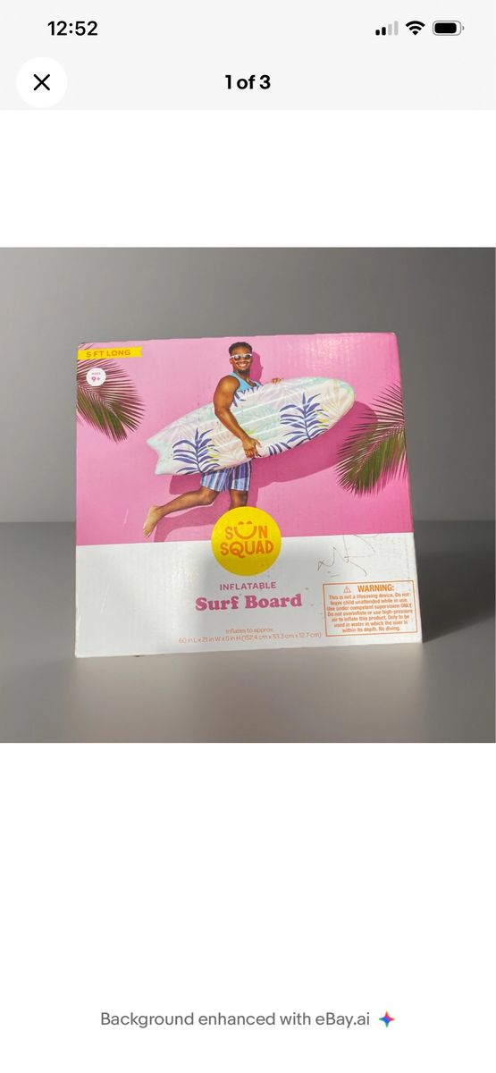 5 Foot InflatAble Surf BOard NeW