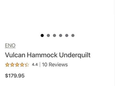 Eno Vulcan Hammock Underquilt