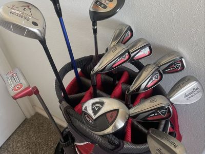 Full Set Golf Clubs - Callaway, Titleist, Odyssey - Driver, Woods, Irons, Putter - Complete Bag