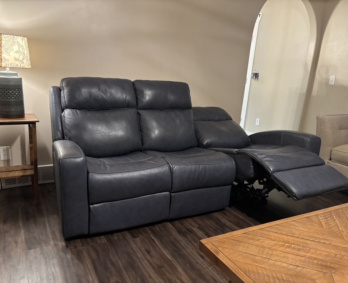 Reclining Leather Sofa