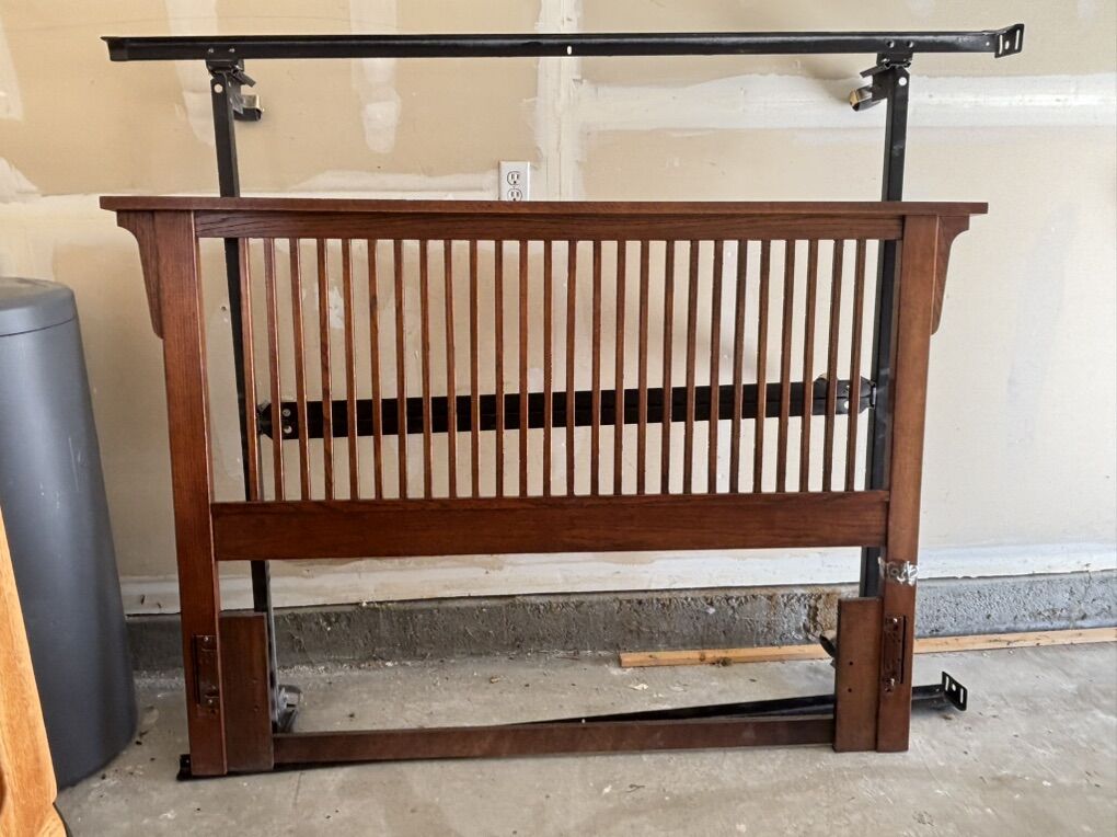 Solid Wood  Queen Size headboard And Frame