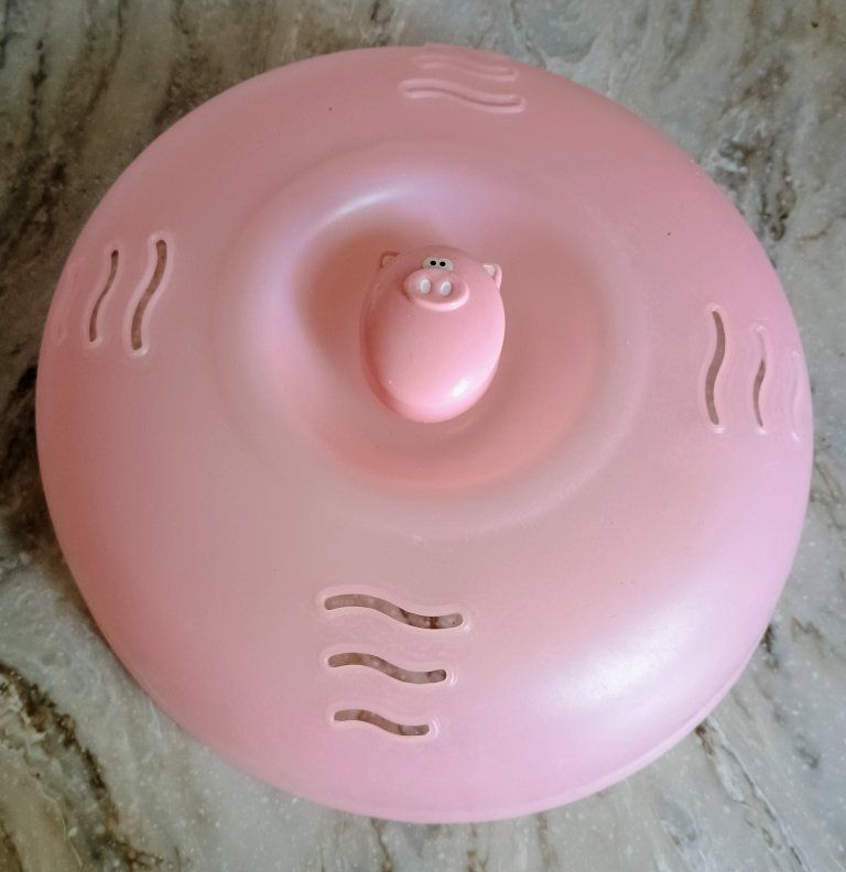 Cute Pink Pig Kitchen Set: Microwave Food Cover & 3 Spatulas