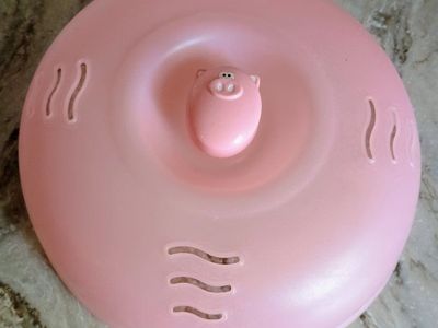 Cute Pink Pig Kitchen Set: Microwave Food Cover & 3 Spatulas