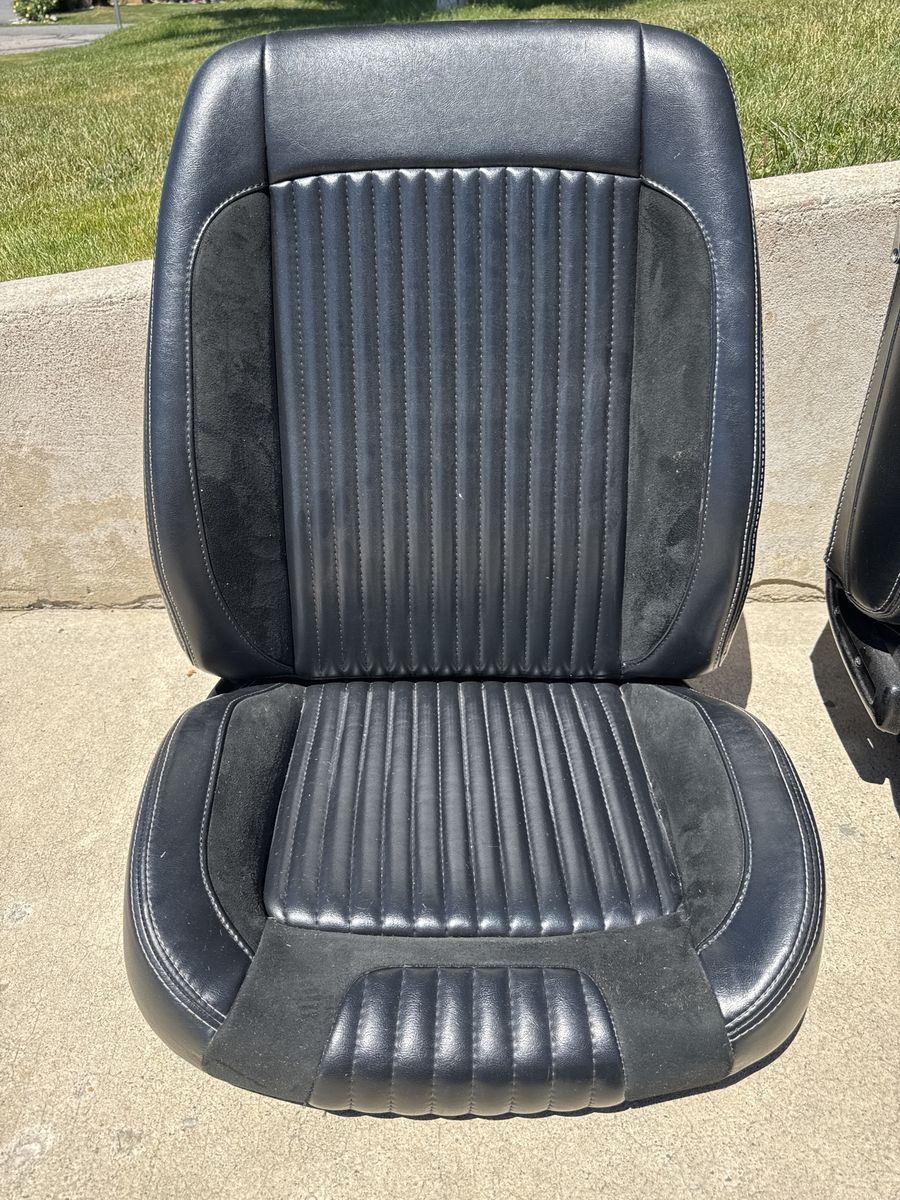 1968-1969 Ford Mustang TMI Sport R Upholstery & Seat Foam - Black, Auto Interior Set