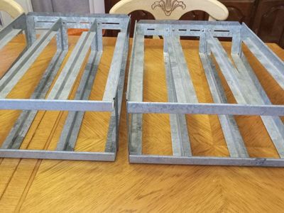 2 Heavy Duty Metal FIFO Rolling Can Foods Rack Organizers