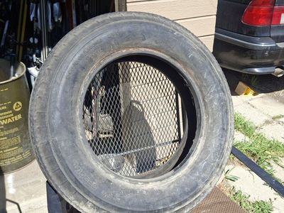 old VW TIRE 5.5X 6.0 15 FOR SPARE OR ANTIQUE