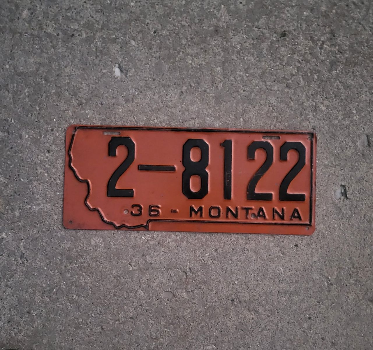 1936 Montana license plate