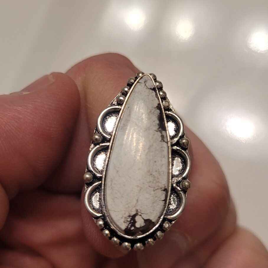 Handmade silver western ring