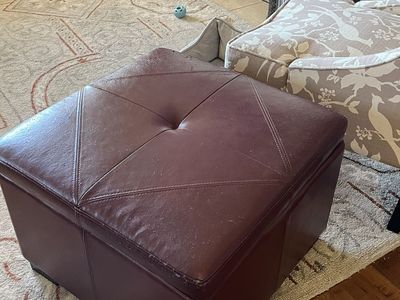 Ottoman/side Table With Storage