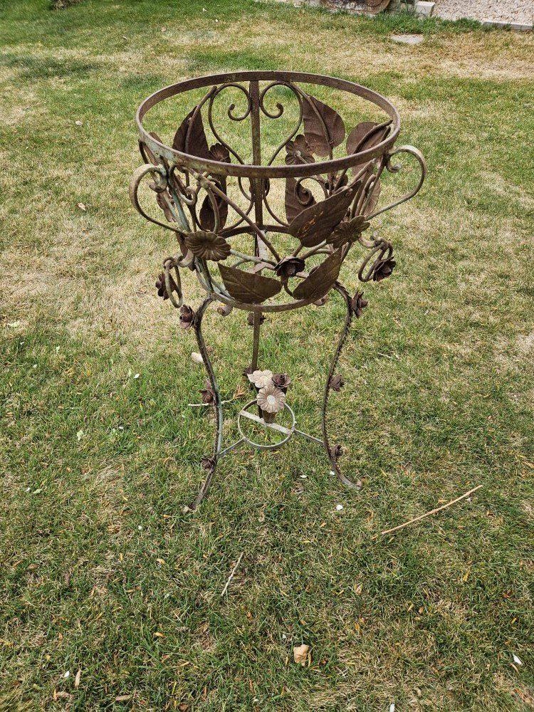 Antique Metal Plant Stand