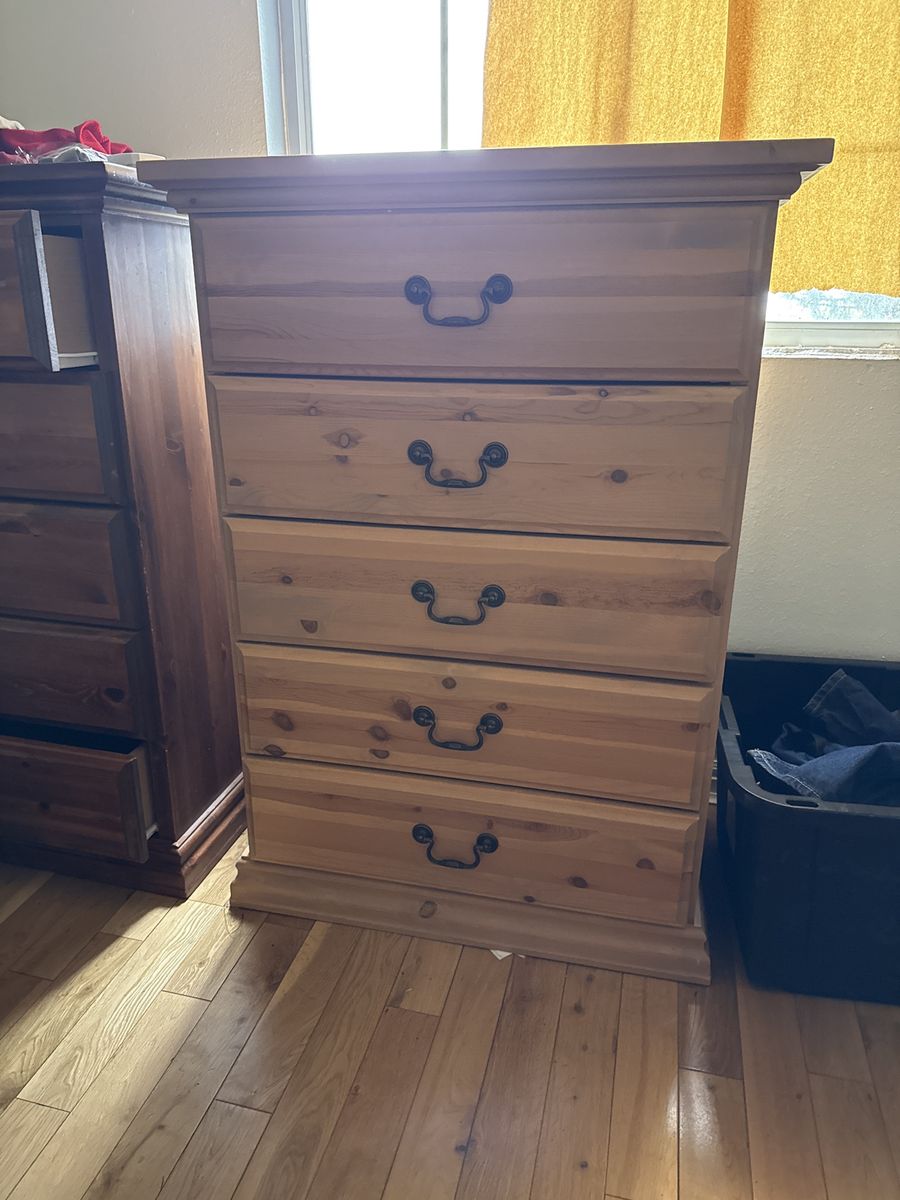 Solid wood dresser
