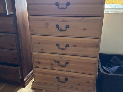 Solid wood dresser