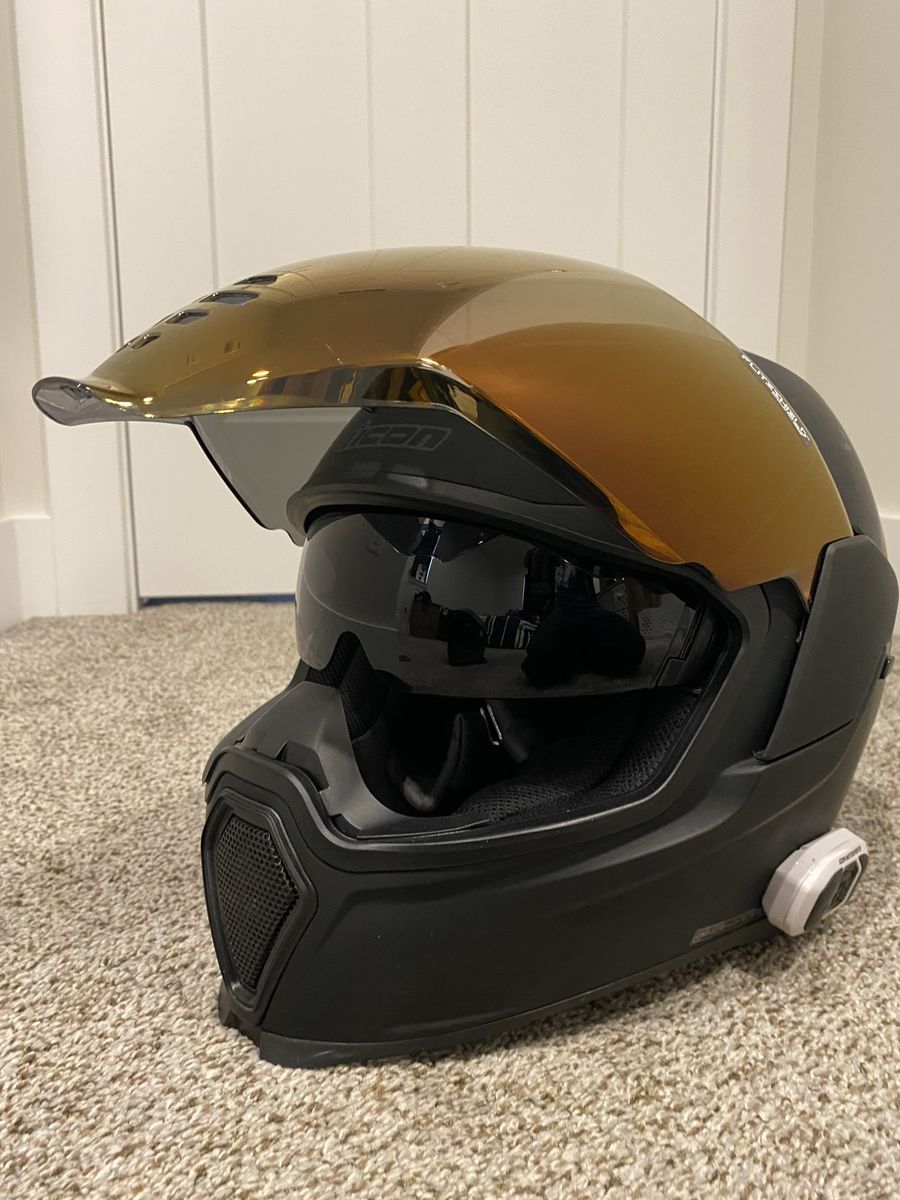 Icon airflite helmet with intercoms