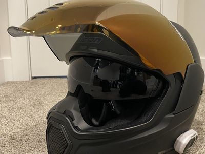 Icon airflite helmet with intercoms