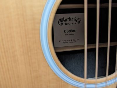Martin X Series DX1AE Dreadnought Guitar with Hardshell Case