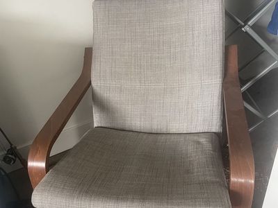 Gray IKEA Poang Chair